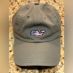 Vineyard Vines baseball hat. Sharp grey with patriotic whale logo. No blemishes